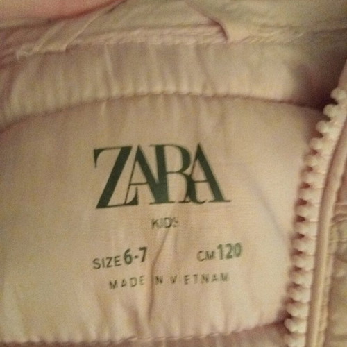 Zara autumn down sleeveless jacket used 6-7 years 122 cm pink