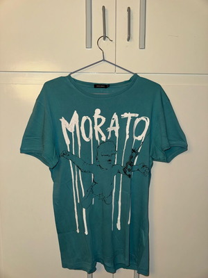 Antony Morato t-shirt used, turquoise, size XL