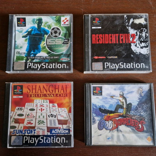 PlayStation (PS1) 4 classic games used, original Sony cases