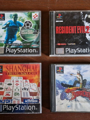 PlayStation (PS1) 4 παιχνίδια θρύλοι μεταχειρισμένα, γνήσια κουτιά Sony