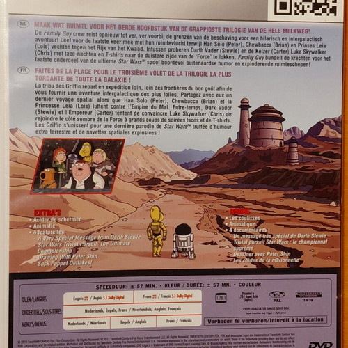 Family Guy Star Wars Trilogy DVD boxset, comedy