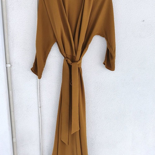 Midi dress Mango (MNG) like new, ochre camel, XS
