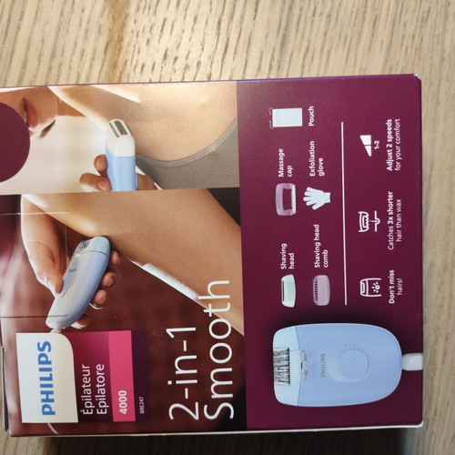 Philips epilator 2-in-1 with accessories
