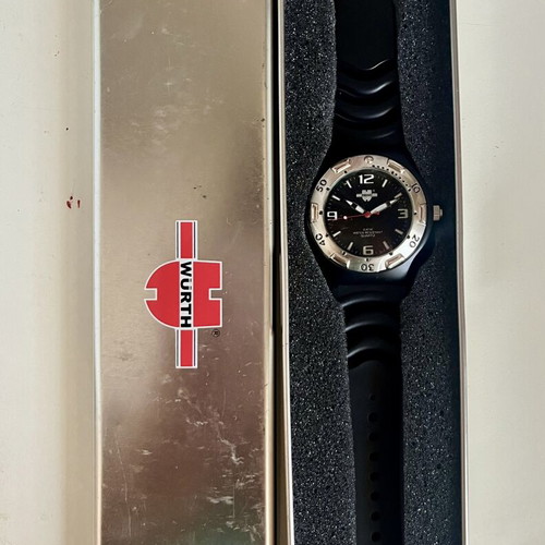 Würth Quartz 44mm Limited Edition Sport watch new, black