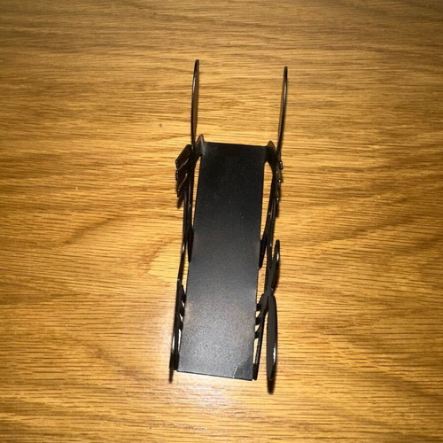 Black metal napkin holder like new