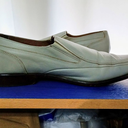 Boxer men's leather shoes size 45 beige, like new