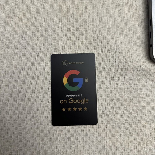 Review Cards new, hard plastic credit card size