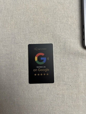 Review Cards new, hard plastic credit card size