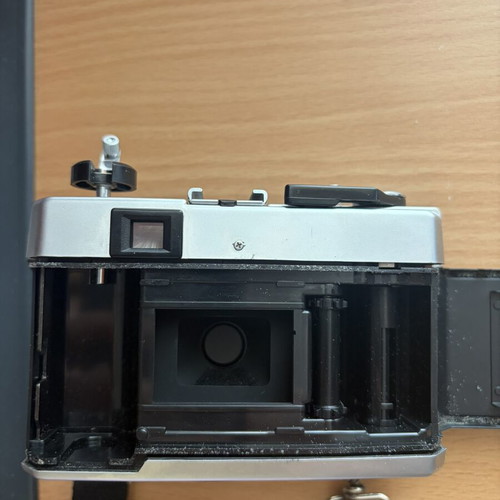 Fujica GA 35mm vintage film camera with leather case and strap