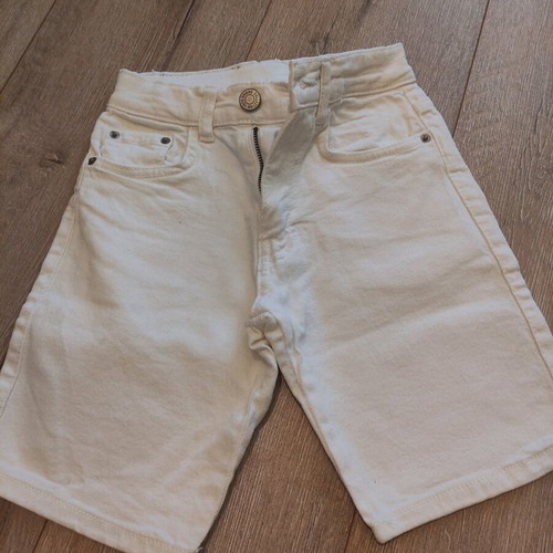 Zara boys' denim pants used, white, 6 years, 116 cm