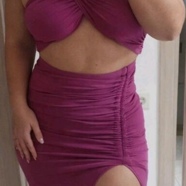 Fitted dress size S-M like new, pink