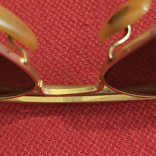 Ray-Ban USA Vintage 1980s B&L Aviator sunglasses, gold