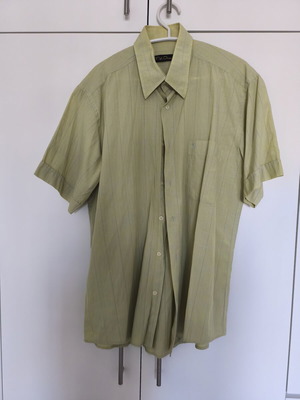 Shirt vintage used, size M, green and yellow