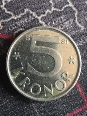 Sweden 5 Kronor Coin 2008 like new