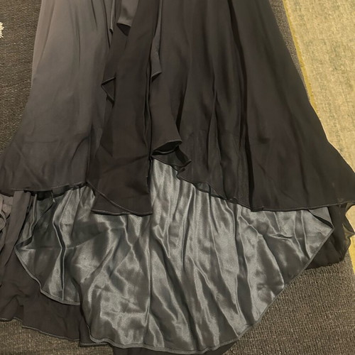 BCBG Max Azria Silk Ombré Maxi Cocktail Dress like new with carrying case