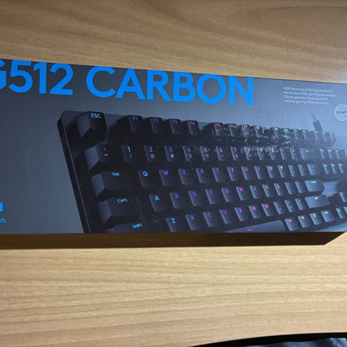 Logitech G512 Carbon Mechanical Gaming Keyboard with GX Blue Switches and RGB Lighting