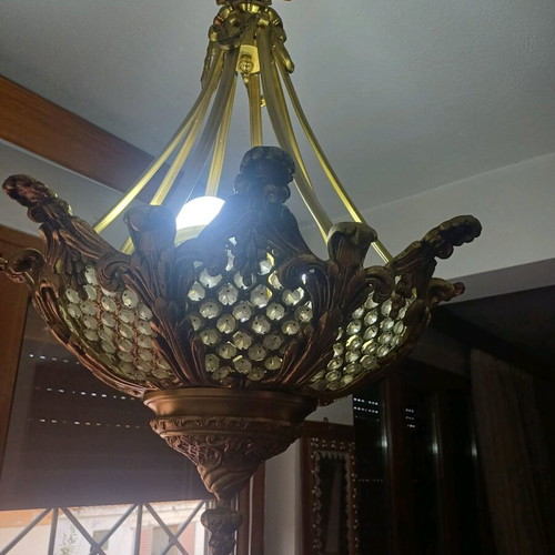 Brass Ceiling Lights set of 2 handmade vintage