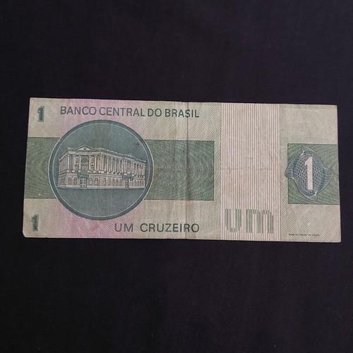 Brazil 1 Cruzeiro banknote used