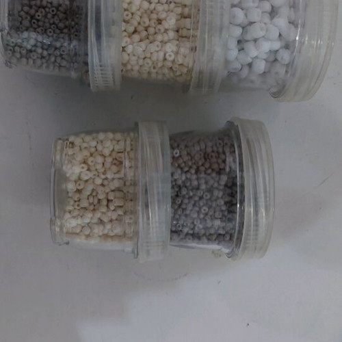 Seed Beads Set like new, various colors with storage containers