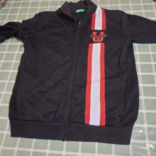 Jacket and sweatshirt, black and white