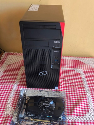 Fujitsu P558 gaming PC με i3 9100, 16GB RAM, GTX 1050, SSD και HDD