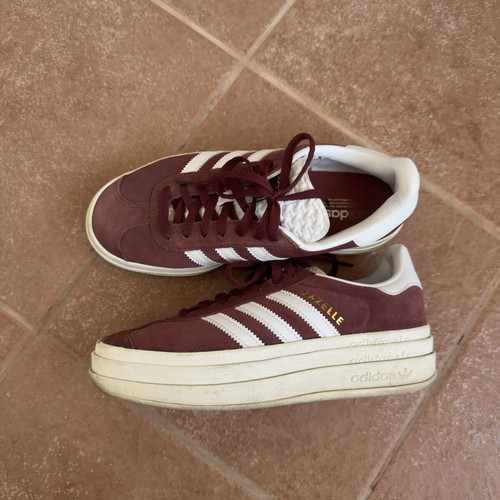 Adidas Gazelle Bold W sneakers like new, size 37 1/3, burgundy