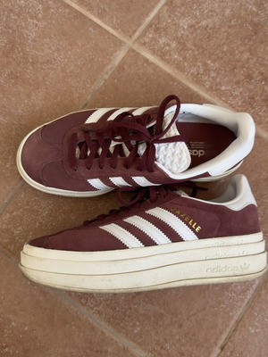 Adidas Gazelle Bold W sneakers like new, size 37 1/3, burgundy