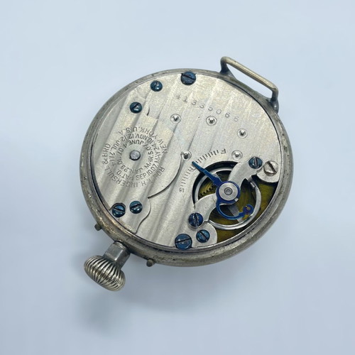 Ingersoll Midget WWI watch used, white and silver