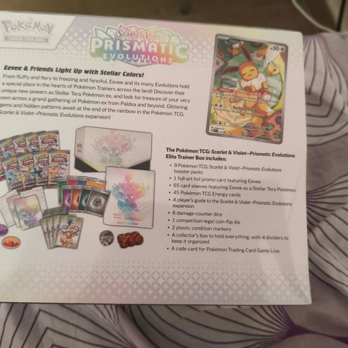 Pokémon Prismatic Evolutions Elite Trainer Box with Eevee