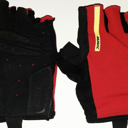 MAVIC COSMIC PRO adult gloves used, short, red-black, size Large