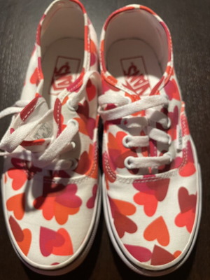 Vans shoes with hearts size 36 like new