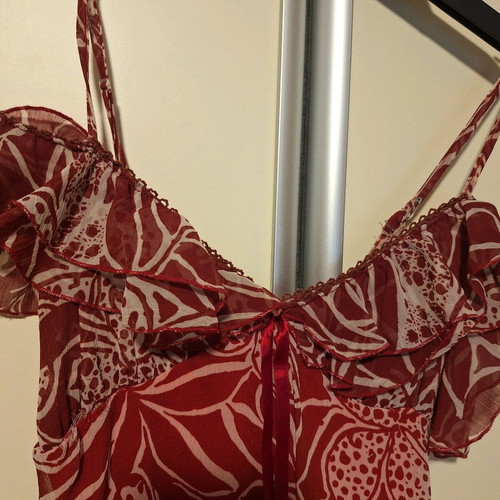 Salt & Pepper red spaghetti strap dress like new, size S