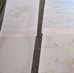 Vintage letter set like new, 23 sheets, 6 envelope sets, 2 covers