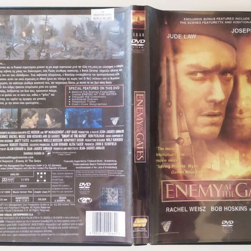 Enemy at the Gates DVD like new, action with subtitles