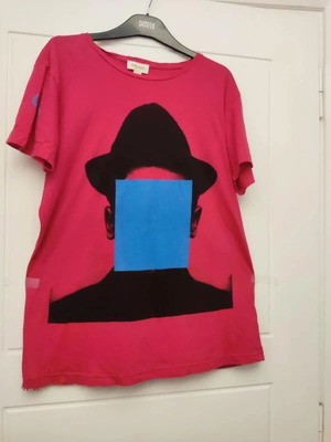 Ανδρικό κόκκινο t-shirt Diesel XL σαν καινούργιο με στάμπα