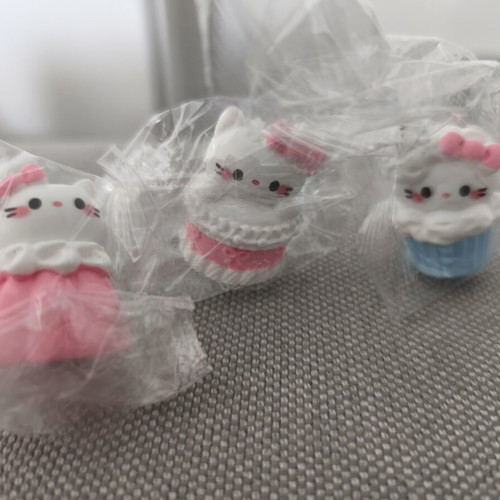 Hello Kitty figures new, set of three sealed