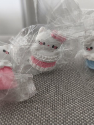 Hello Kitty figures new, set of three sealed