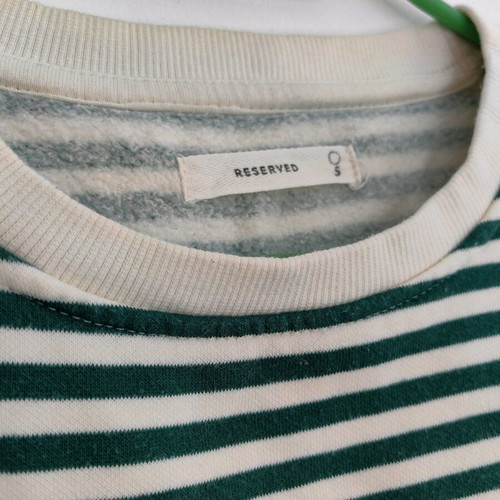 Reserved sweatshirt, small, cotton, striped