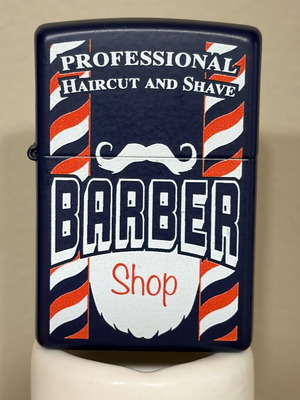 Zippo Barber Shop lighter used in excellent condition