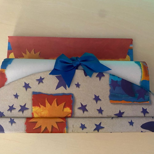 Vintage stationery set with sun and moon case like new