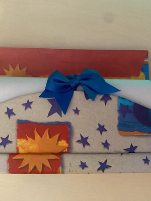 Vintage stationery set with sun and moon case like new