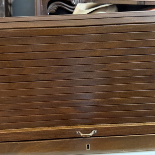 Roll-top cabinet like new for cutlery set