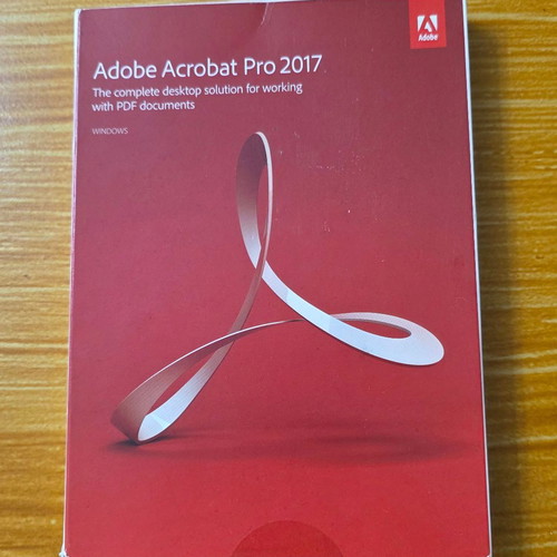Adobe Acrobat Pro 2017 original box with DVD and sleeve