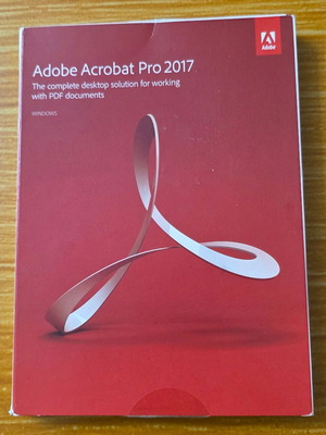 Adobe Acrobat Pro 2017 original box with DVD and sleeve