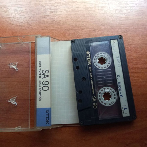 TDK SA 90 audio tape used, collectible 1980s cassette