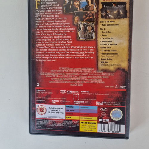 Pirates of the Caribbean The Curse of the Black Pearl Collector's Edition DVD
