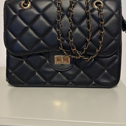 Handbag black used 28x22 cm with minor corner wear