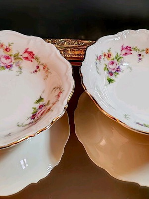 Edelstein Bavaria Marie Theresa set of 2 new dessert bowls with decor