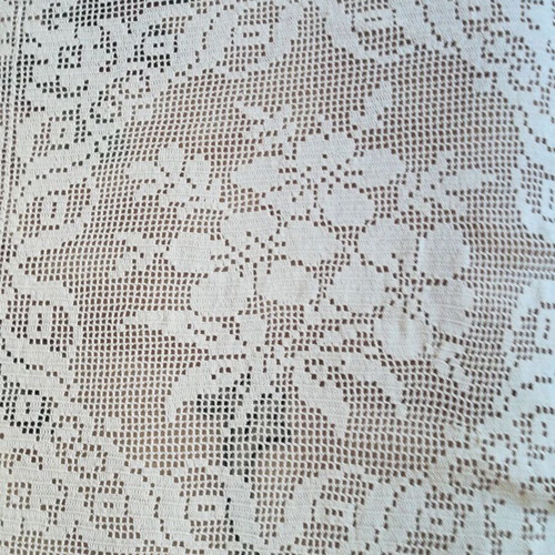Knitted handmade crochet blanket new, dimensions 1.80x2.30 cm