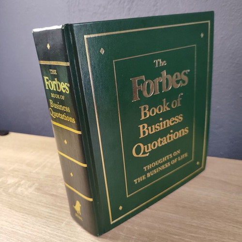 The Forbes Book of Business Quotations luxury edition 1997 like new
